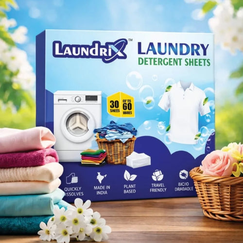 Laundrix Eco-Friendly Laundry Detergent Sheets